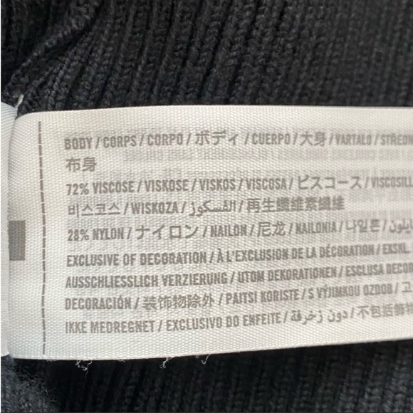 NEW Abercrombie & Fitch Strappy Halter Mini Sweater Dress SZ XL in Black - Picture 7 of 9